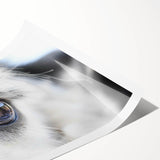 Extra large wall art featuring line art flowers in monochrome, printed on rolled canvas.