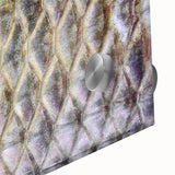 Close-up of a bird in muted earth tones on a large acrylic print, ideal for dining room art.