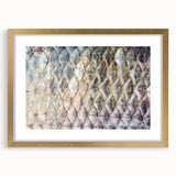 Extra large abstract art print of birds, with textured details in gold frame, ideal for living room decor.