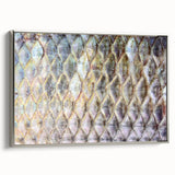 Framed canvas landscape painting of colorful birds in flight, set against a black background, ideal for living room decor.