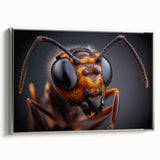 Framed canvas of a colorful landscape painting featuring birds in flight, ideal for brightening a living room wall.