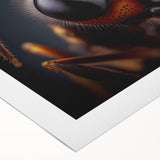 Art deco poster featuring a vibrant bird design on rolled canvas, ideal for dining room wall art.