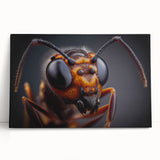 Black and white close-up photo of a bird on stretched canvas, ideal for kitchen wall art or bedroom ambiance.