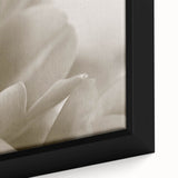 Extra large framed canvas featuring a close-up of colorful, textured floral designs on a black background.