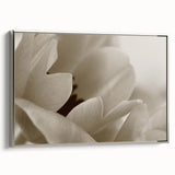 Landscape art painting featuring colorful florals on a black background, framed canvas, ideal for living room decor.