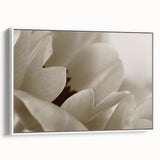 Vintage poster art of colorful florals, in black frame, extra large format, ideal for living room decor.