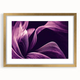 Extra large abstract art print featuring textured floral designs in soft pastel colors, framed in gold.