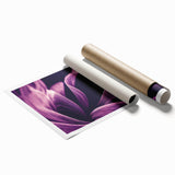 Extra large rolled print of vibrant floral art featuring a multicolored bouquet, ideal for classy bathroom wall art.