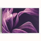 Black and white close-up floral image on stretched canvas, suitable for kitchen wall art.