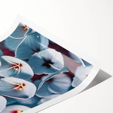 Extra large wall art featuring line art flowers in black on white, rolled canvas, ideal for large living room decor.