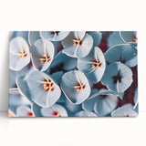 Black and white close-up floral image on stretched canvas, ideal for kitchen wall art or bedroom ambiance.