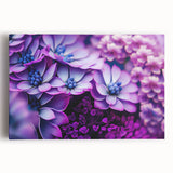 Black and white close-up floral image on a large stretched canvas, suitable for kitchen wall art.