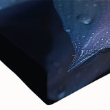 Close-up black and white photo of a dandelion on stretched canvas, suitable for bedroom wall decor.