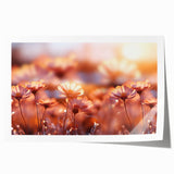 Close-up floral art on rolled canvas in soft pastel shades, ideal for dining room or bathroom decor.