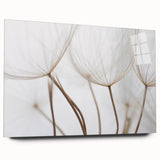 Large abstract floral design in vibrant colors on acrylic glass, suitable for bedroom or dining room decor.