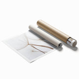 Extra large rolled print of a close-up floral design in soft pastel shades, ideal for classy bathroom wall art.