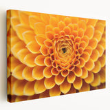 Close-up floral design on large stretched canvas, featuring soft pastel shades, ideal for kitchen wall art.
