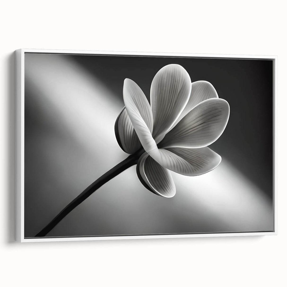 Extra large framed canvas featuring vintage poster art of vibrant, colorful florals, ideal for living room decor.