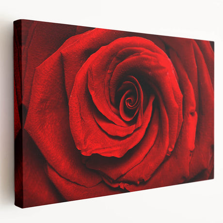 Close-up of a floral design in soft pastel colors on a stretched canvas, ideal for kitchen wall art.
