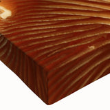 Black and white landscape art painting on stretched canvas depicting a close-up of floral elements.