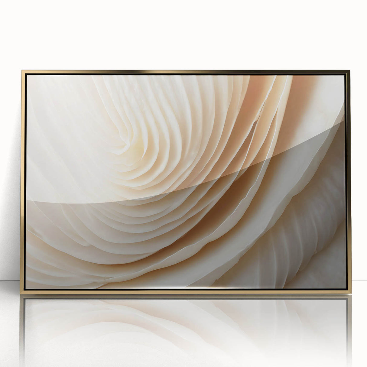 Large art print of a mid-century modernist floral design in vibrant colors on framed acrylic, ideal for nursery wall decor.