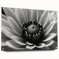 Close-up floral design in soft pastel colors on acrylic glass, suitable for bedroom or dining room decor.