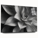 Large abstract floral design in vibrant colors on acrylic glass, ideal for bedroom or dining room decor.