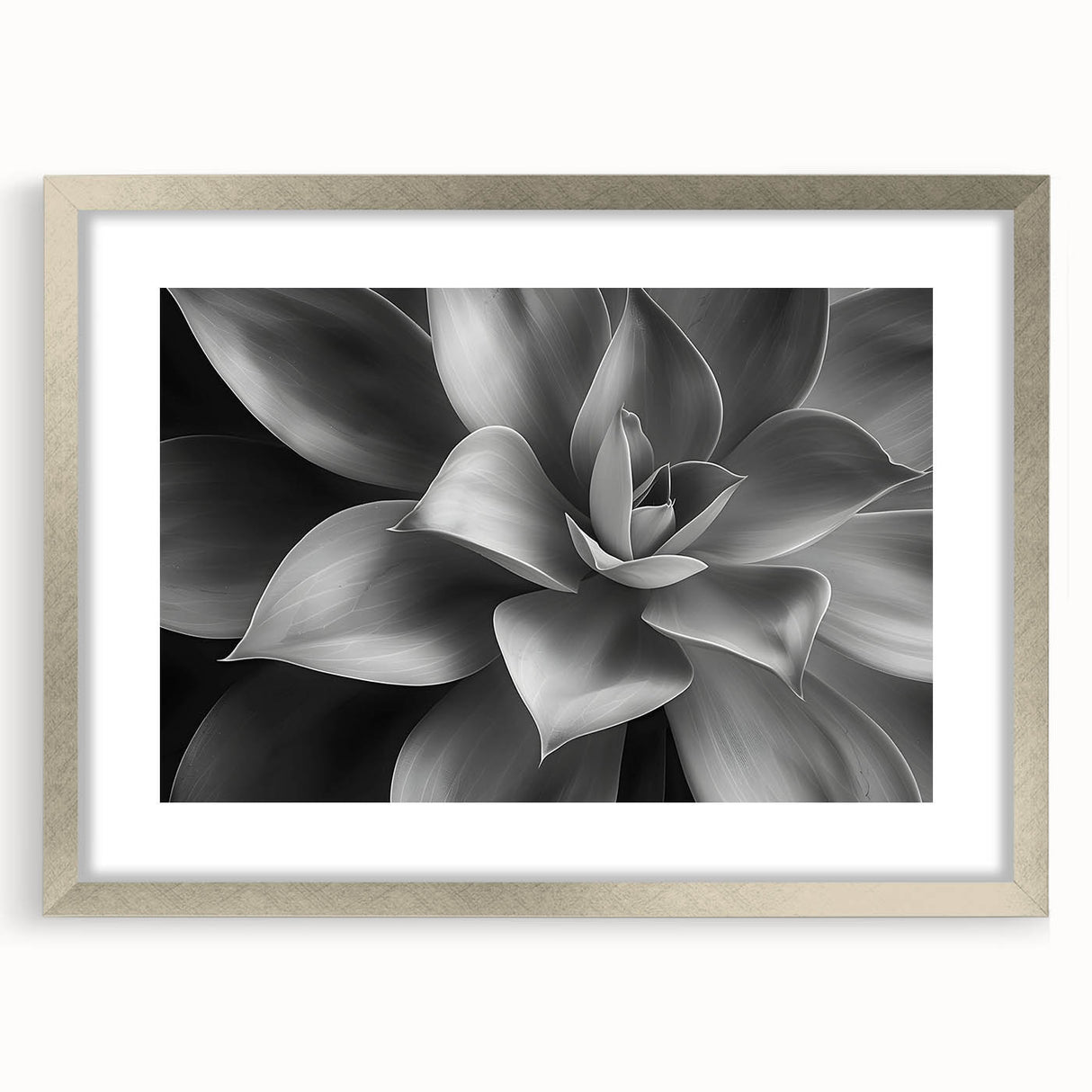 Textured art print featuring abstract floral designs in soft pastel shades, framed in silver, ideal for bedroom decor.