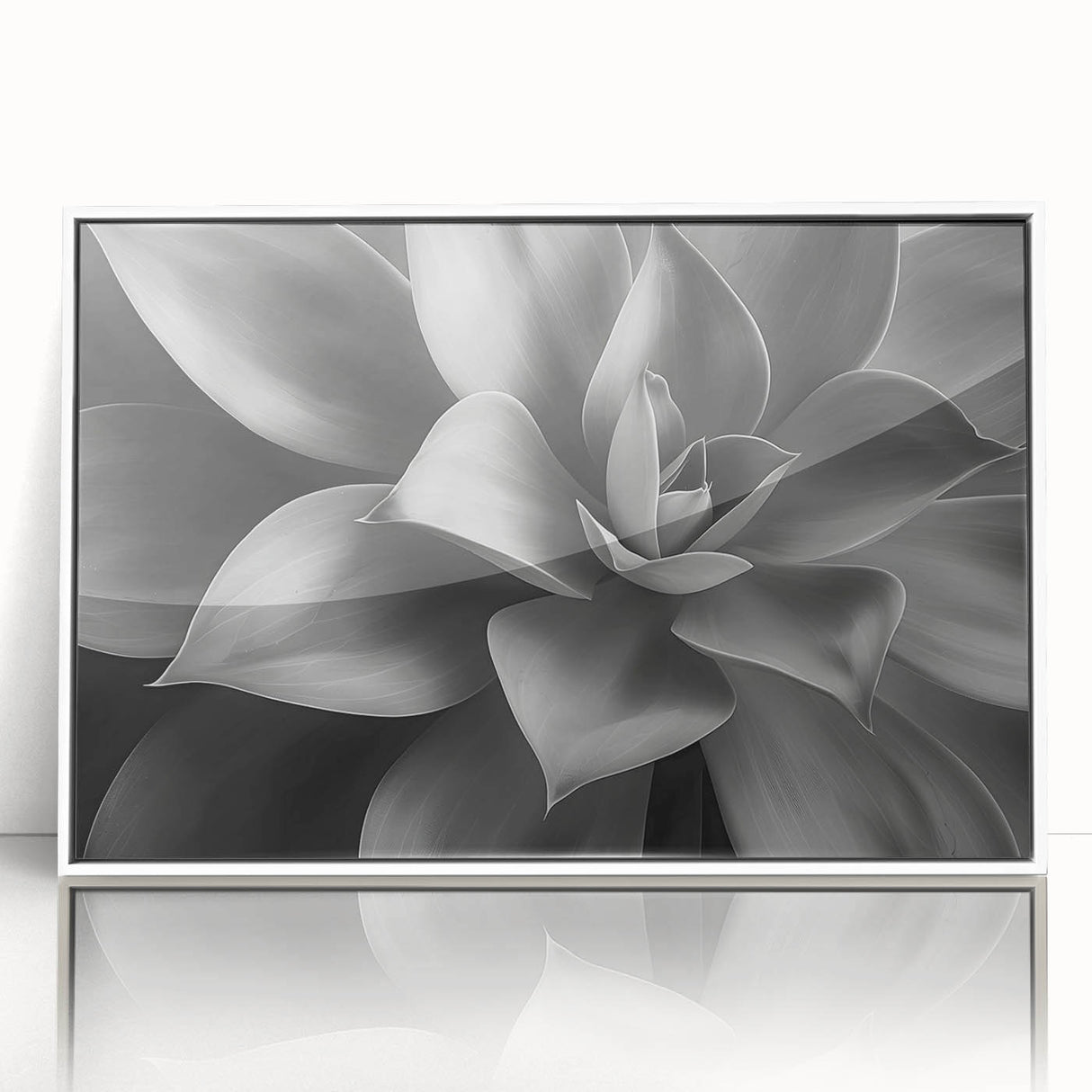 Mid-century modernist art depicting a floral design in pastel shades, framed acrylic, ideal for nursery wall art.
