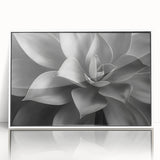 Mid-century modernist art depicting a floral design in pastel shades, framed acrylic, ideal for nursery wall art.