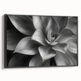 Black and white vintage poster art of a floral landscape on framed canvas, suitable for bedroom wall decor.