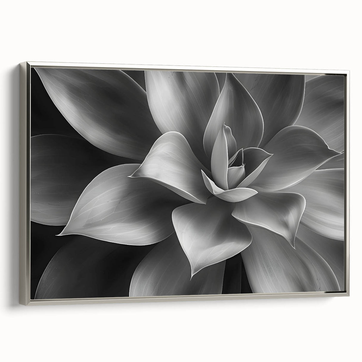 Framed canvas landscape art painting featuring colorful florals on a black background, ideal for vintage decor.