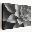 Close-up floral design on large stretched canvas with vibrant green and pink tones, suitable for kitchen wall art.