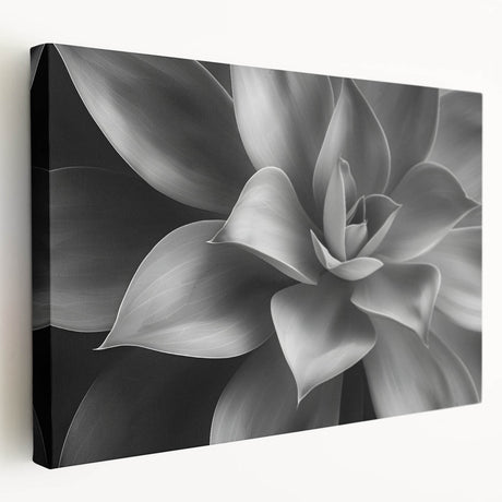 Close-up floral design on large stretched canvas with vibrant green and pink tones, suitable for kitchen wall art.