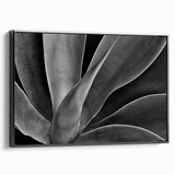 Black and white landscape art painting on framed canvas, featuring close-up floral designs, ideal for bedroom wall decor.