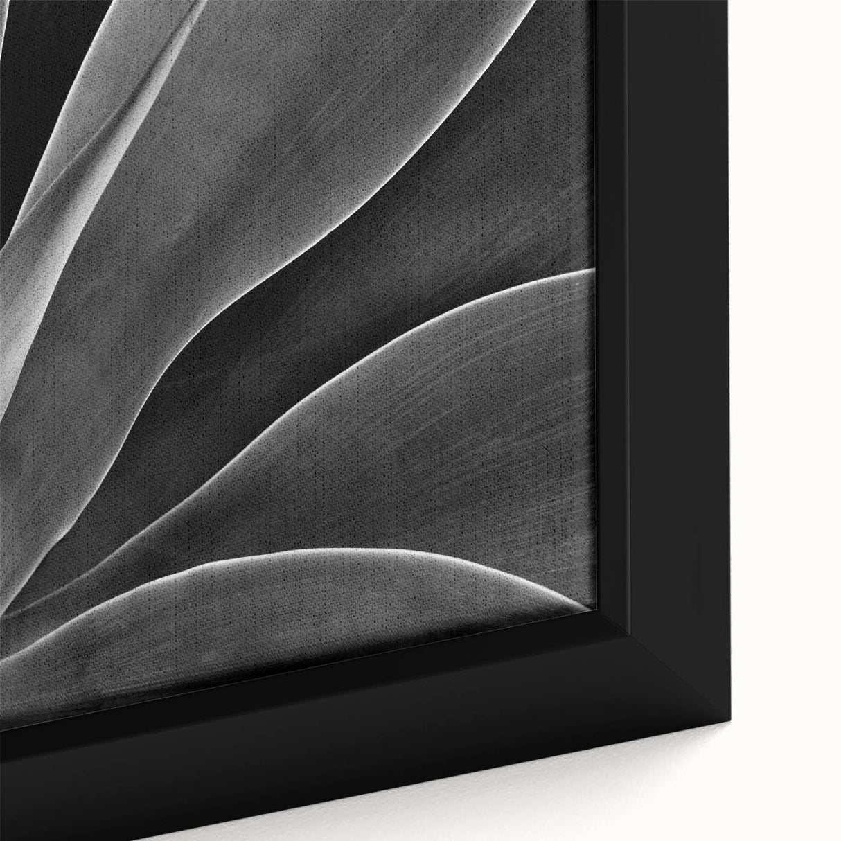 Close-up of black wall art featuring colorful, textured florals on a framed canvas, ideal for living room decor.