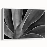 Extra large vintage poster art on framed canvas, featuring colorful florals against a black background.