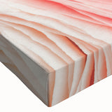 Black and white landscape art painting on stretched canvas depicting a detailed floral close-up.