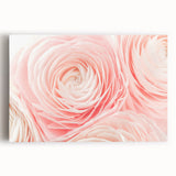 Black and white close-up floral photograph on stretched canvas, suitable for kitchen art.