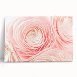 Black and white close-up floral photo on stretched canvas, ideal for kitchen wall art or bedroom decor.