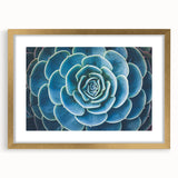 Extra large abstract art print depicting textured florals in muted earth tones, framed in gold.