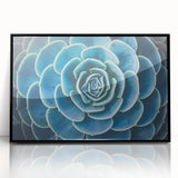 Large abstract wall art featuring vibrant floral designs in a mid-century modernist style, framed in black acrylic.