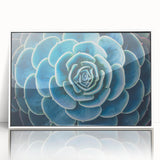 Art deco poster of vibrant floral design in pastel shades on white acrylic, framed, ideal for nursery wall art.