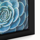 Extra large framed canvas featuring a close-up of colorful, textured floral designs on a black background.