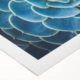 Art deco poster featuring a close-up floral design in soft pastel shades on rolled canvas.
