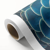 Art Deco floral design on rolled canvas featuring pastel shades, ideal for nursery wall art.