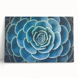 Black and white close-up floral image on stretched canvas, ideal for kitchen wall art or bedroom decor.