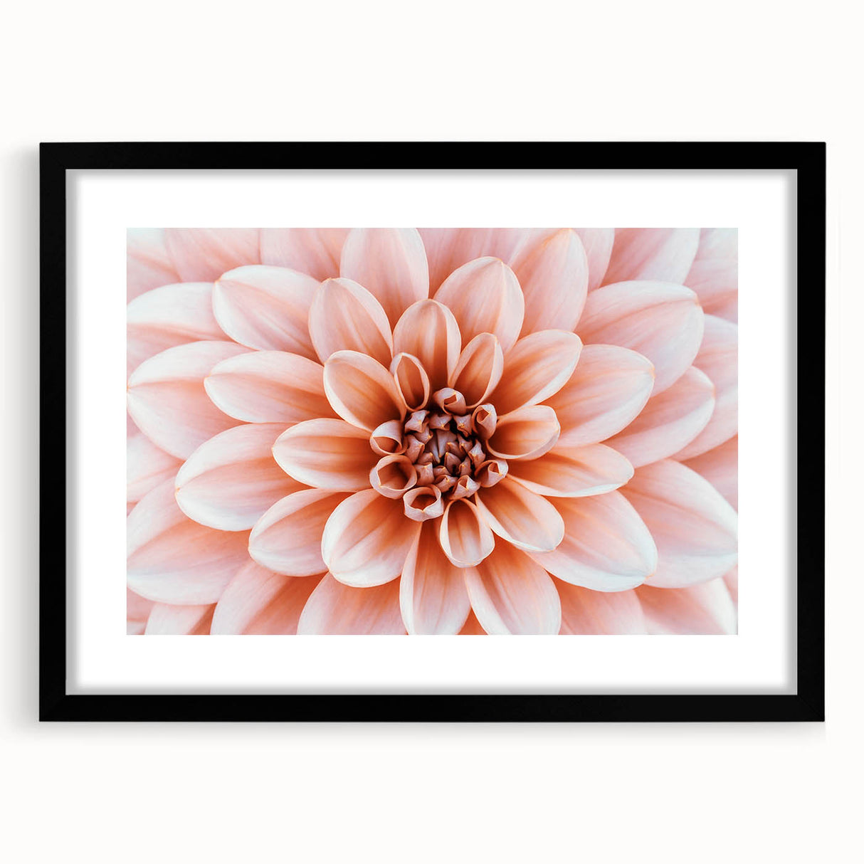Extra large abstract art print featuring vibrant, colorful floral designs on a textured canvas, framed in black.