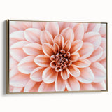 Framed canvas featuring a close-up floral design in gold and black tones, suitable for bedroom wall decor.