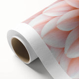 Art deco floral design in pastel shades on rolled canvas, suitable for nursery wall art.